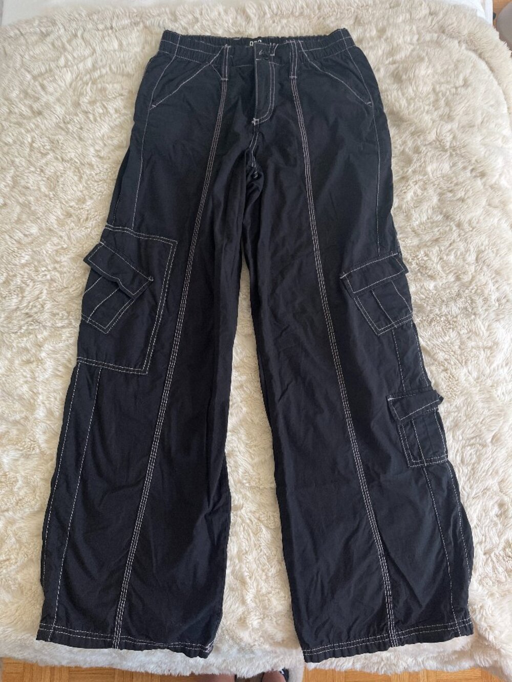 BDG Urban Outfitters Black Y2K Cargo Pants Size S